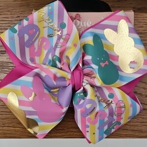 Colorful Easter Bunny Hair Bow